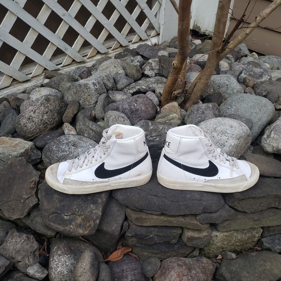 NIKE BLAZER MID 77 WHITE/BLACK HIGH TOPS DA4086-100 SIZE 6Y main image 8